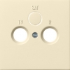 Cover plate for coaxial antenna socket